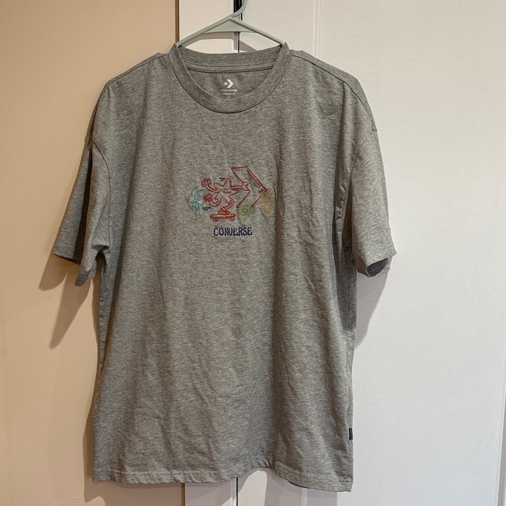 Converse oversized fit embroidered tshirt